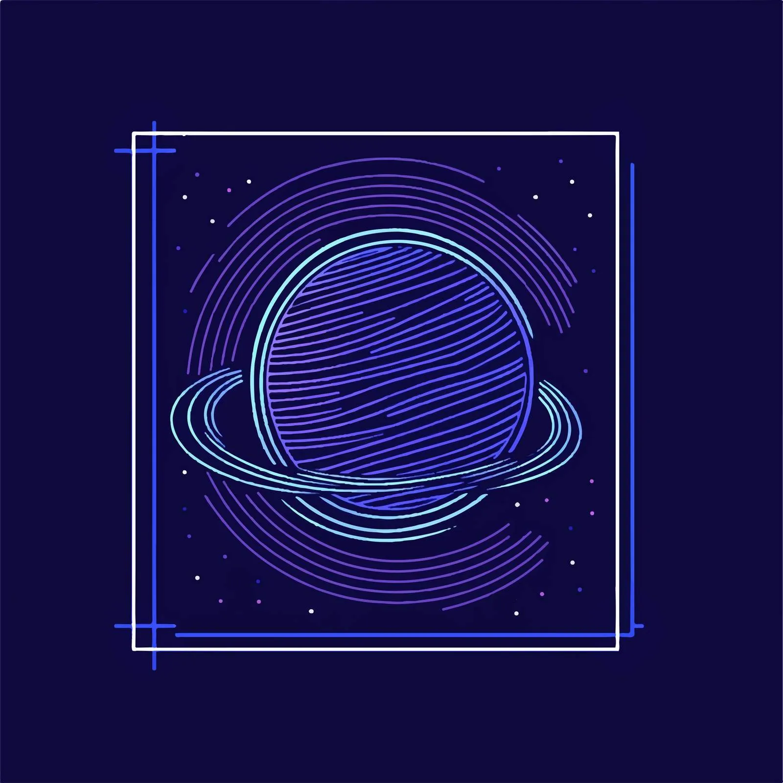 Flat Vector Space Planet Icon Illustration — free download from Dotvec