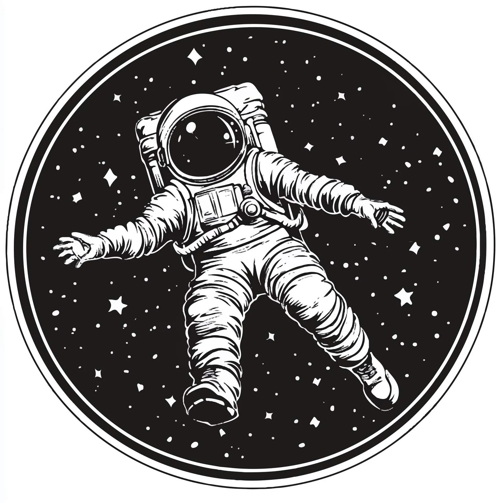 Flat Vector Illustration of Space and Planets — free download from Dotvec