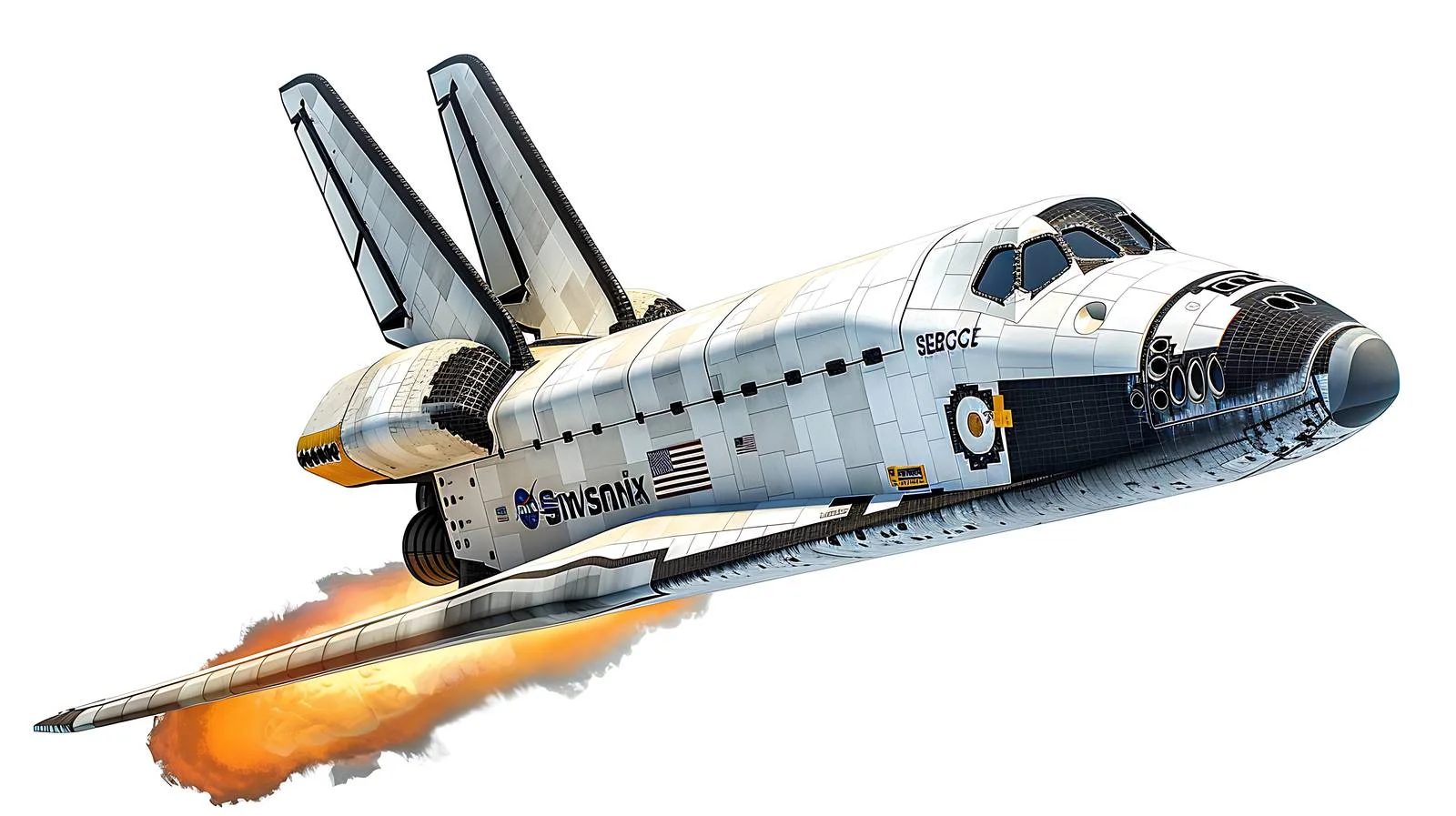Space Shuttle Launch — free download from Dotvec