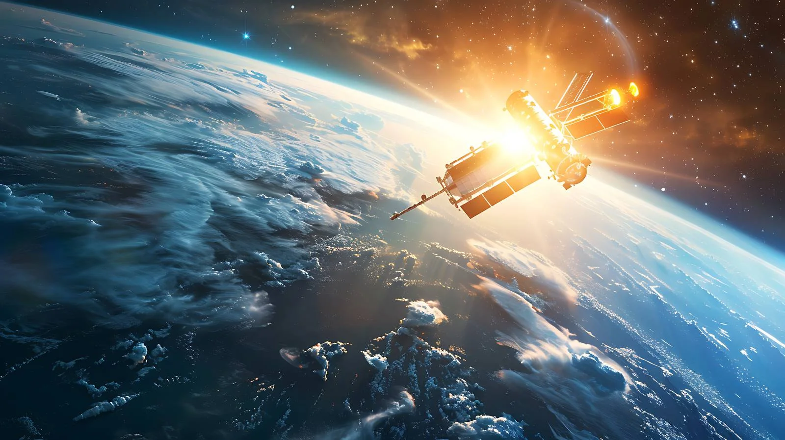 Space Telescope Observing Earth and Sun — free download from Dotvec