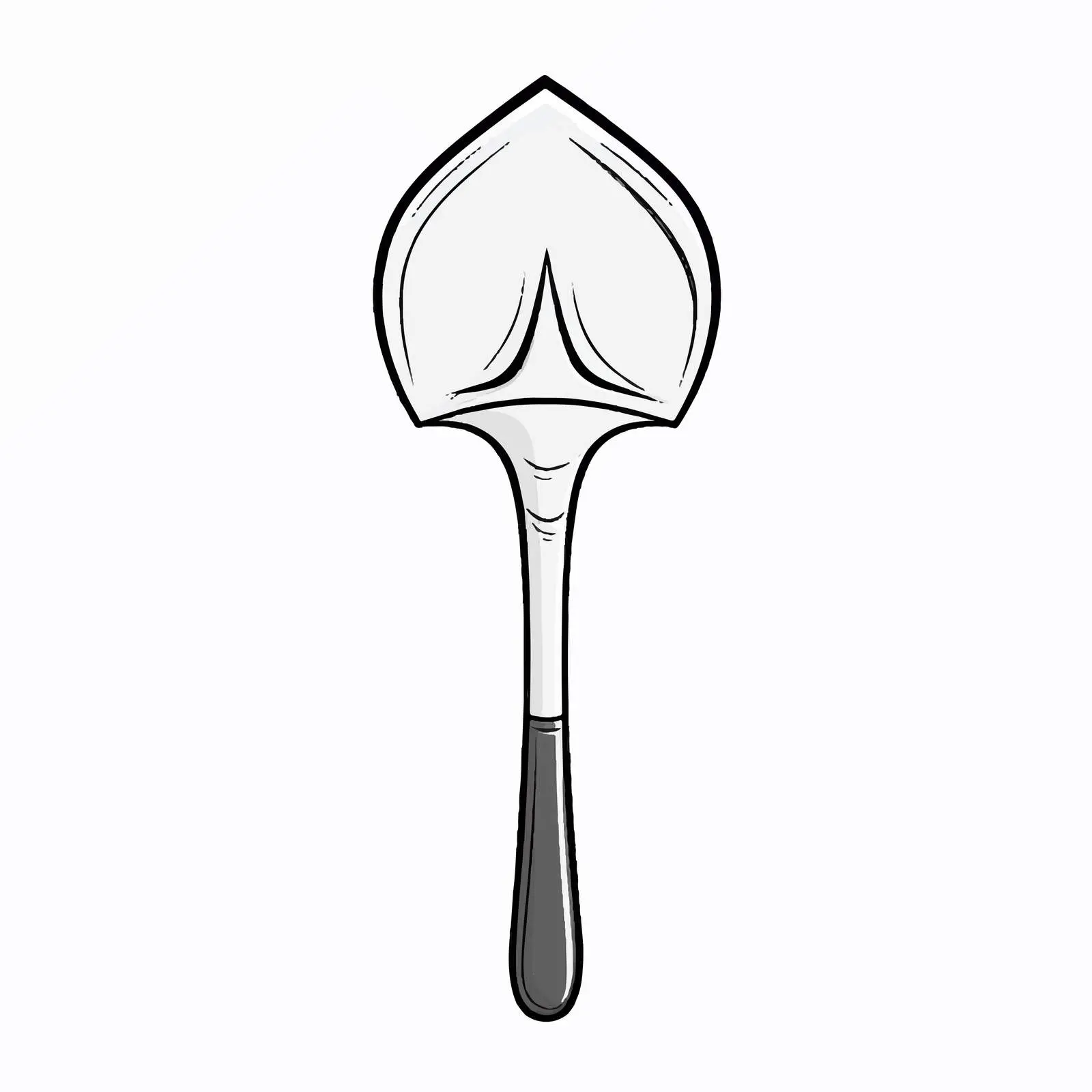 Vector Illustration of Spade on White Background — free download from Dotvec