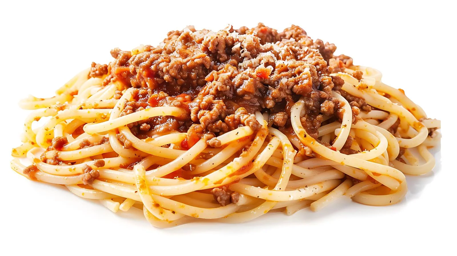 Classic Spaghetti Bolognese on White Background — free download from Dotvec