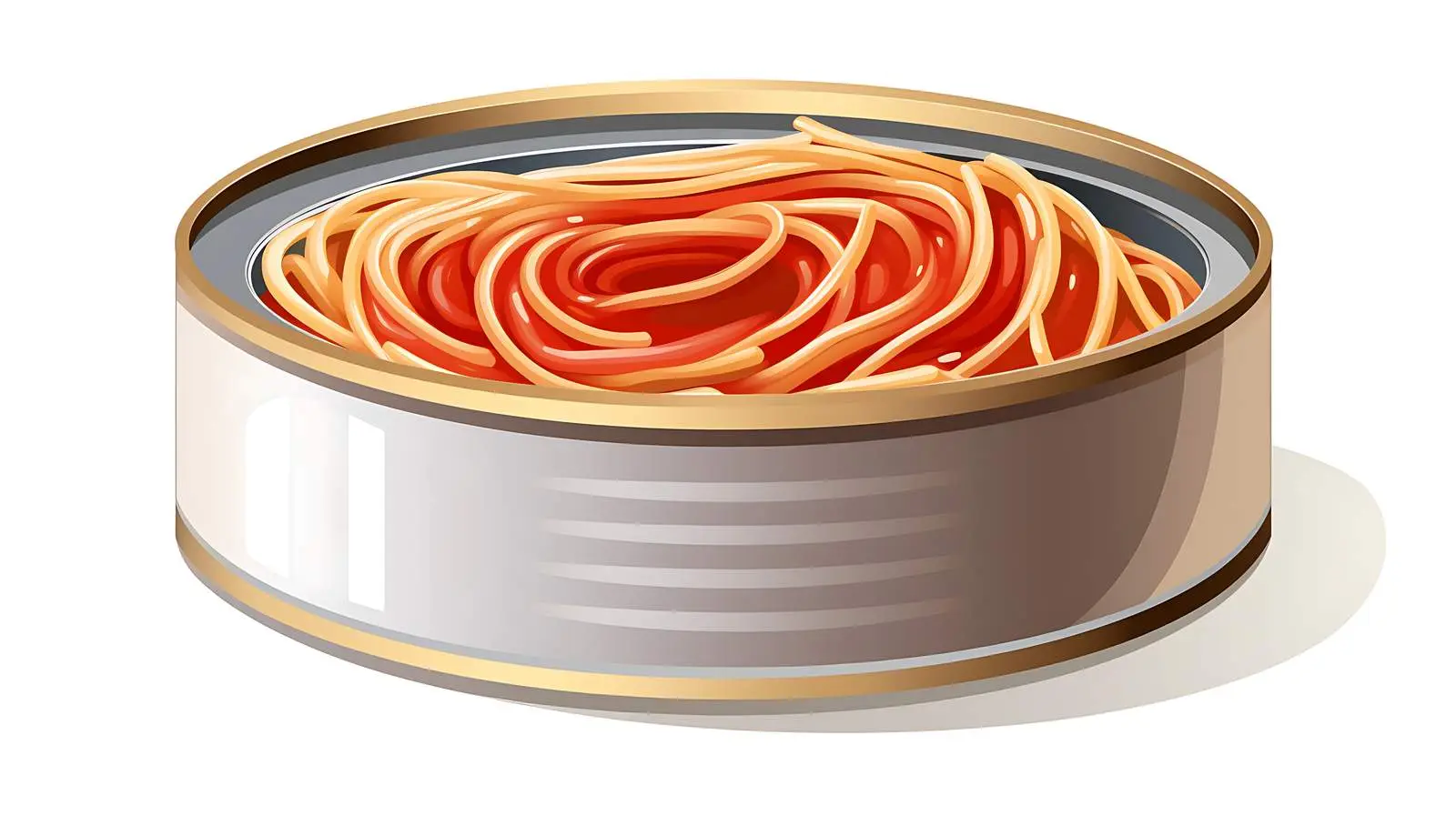 Canned Spaghetti Vector Illustration — free download from Dotvec
