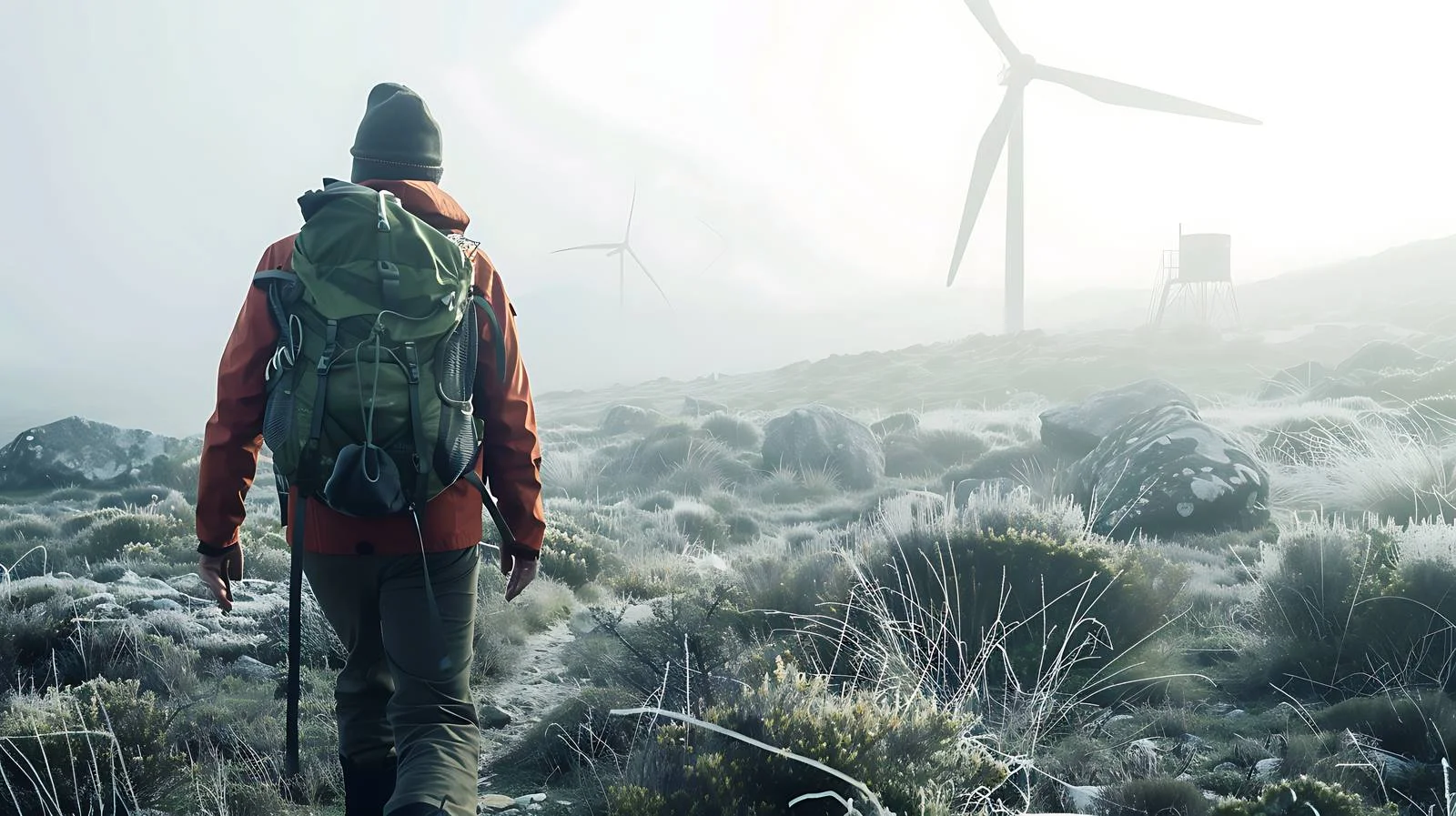 Exploring Tarifa: Man Hiking in Andalusia — free download from Dotvec