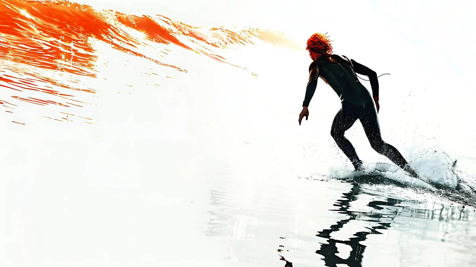 Energetic Young Surfer Approaching Water — free download from Dotvec