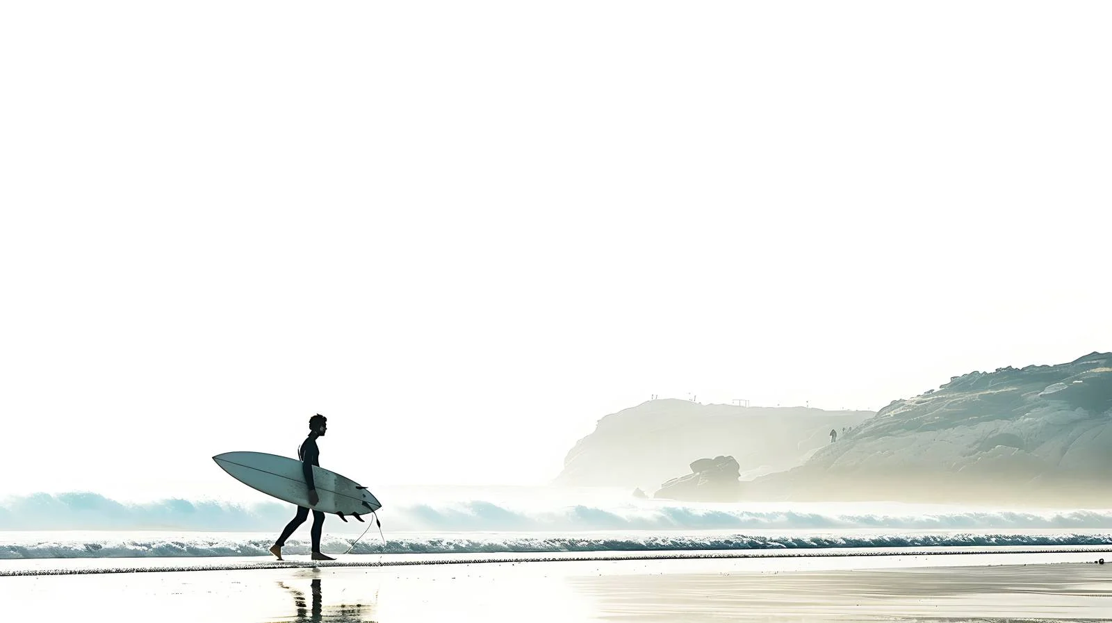 Avid Young Surfer approaching Water — free download from Dotvec