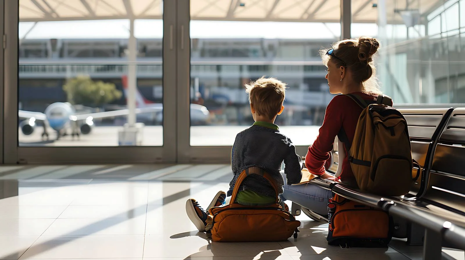 Family Waiting at Airport — free download from Dotvec