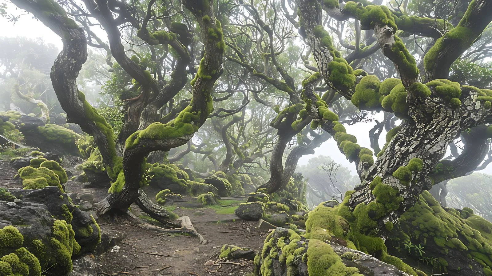 Lush Mossy Trees in La Gomera — free download from Dotvec