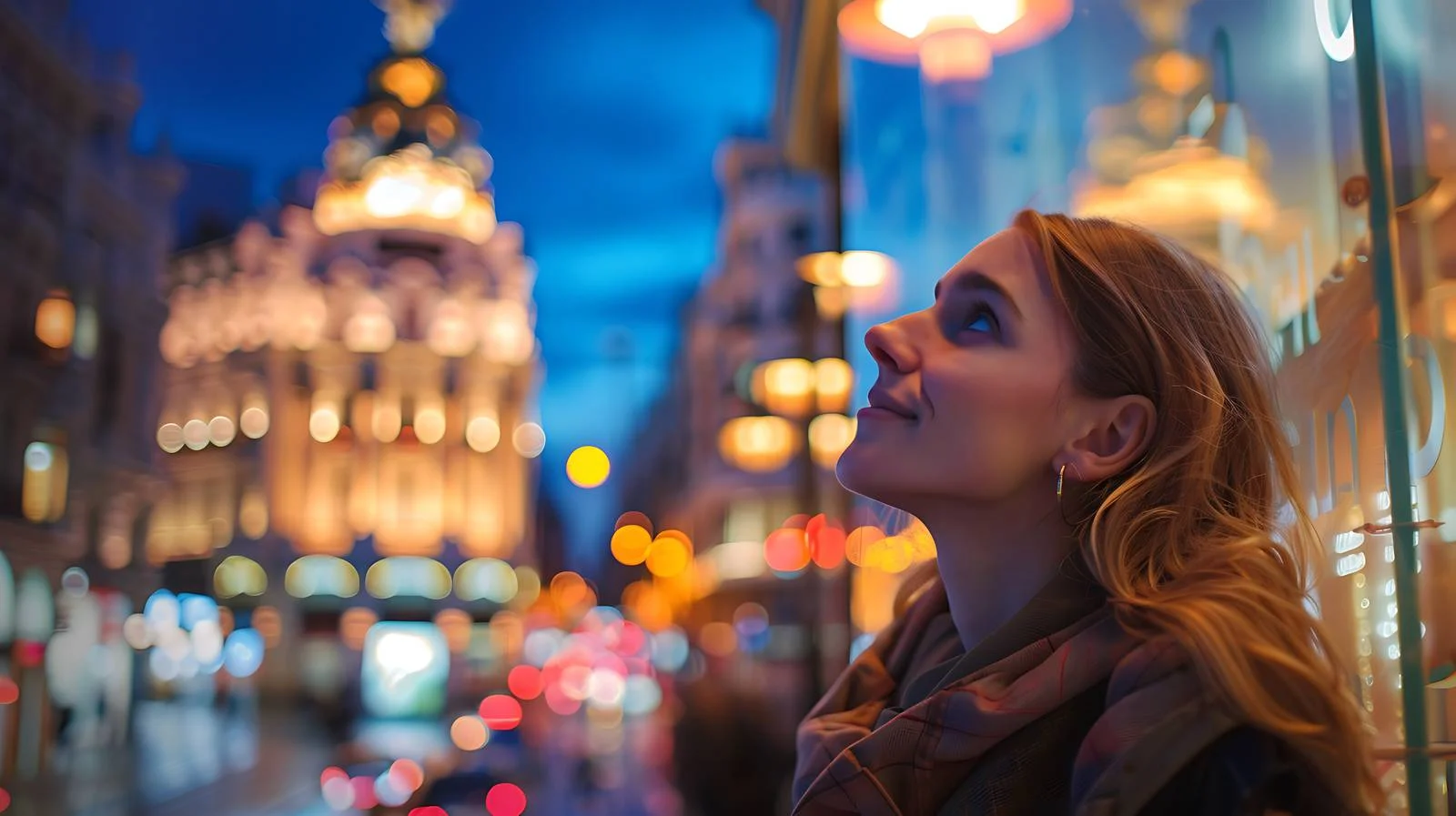 Madrid Night Urban Fashion Portrait — free download from Dotvec