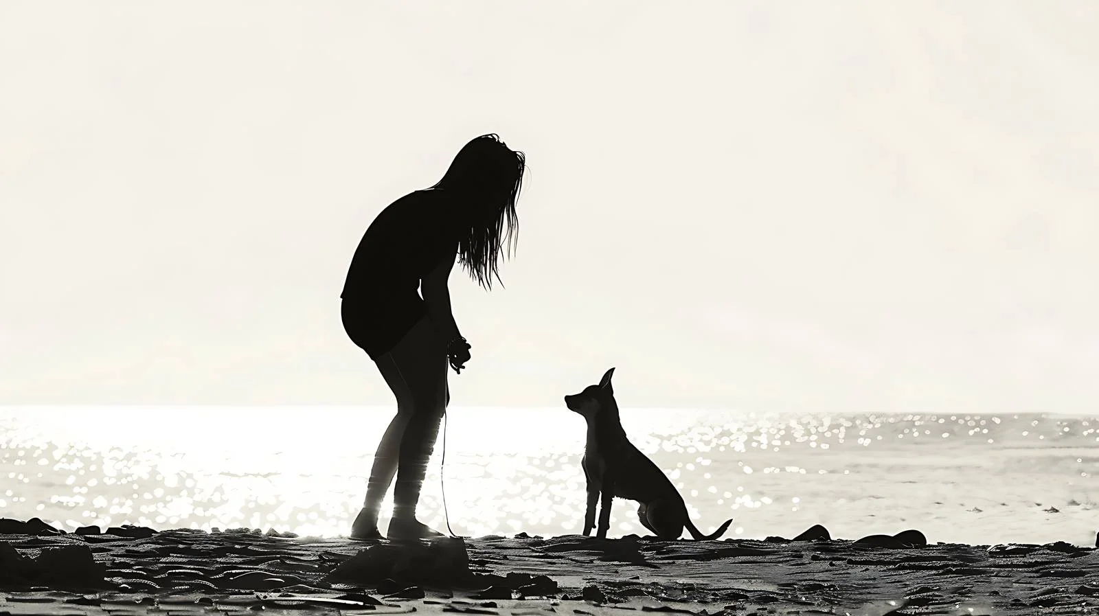 Tarifa Woman Silhouette Playing with Kite — free download from Dotvec