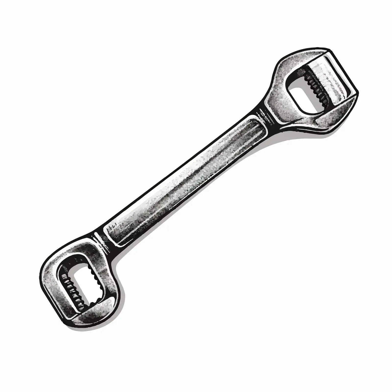 Vector Spanner Illustration on White Background — free download from Dotvec