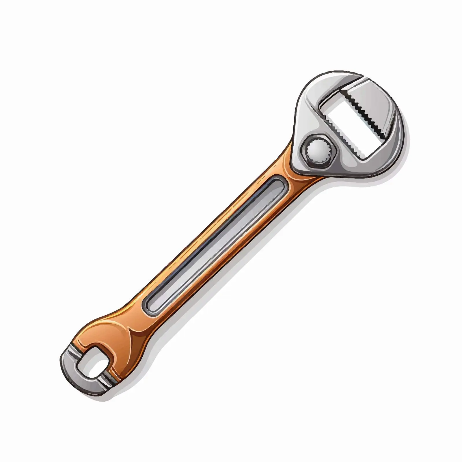 Spanner Vector Illustration on White Background — free download from Dotvec