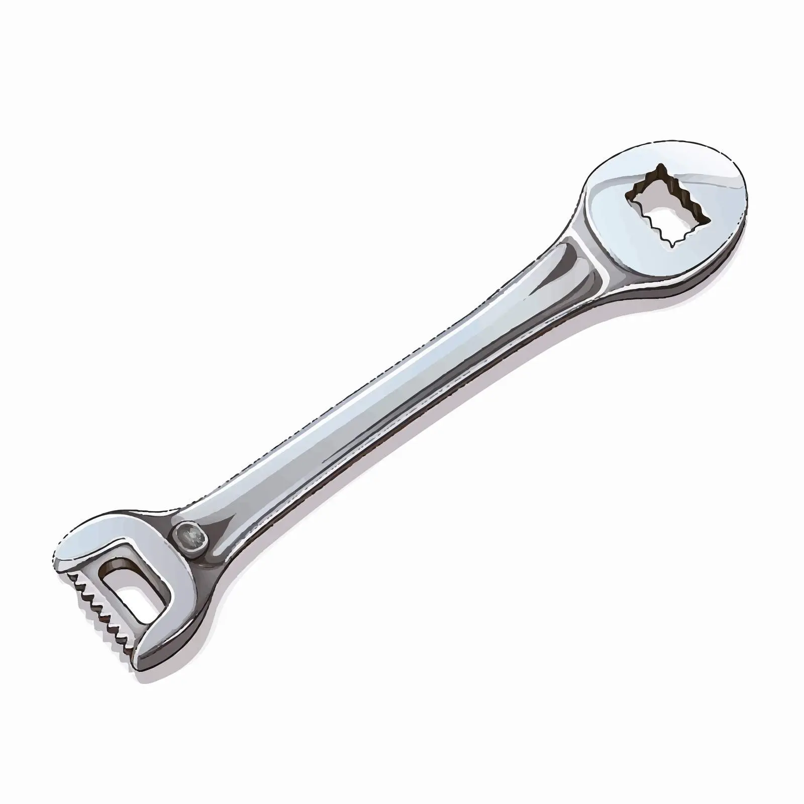 Isolated Spanner Vector Illustration on White Background — free download from Dotvec