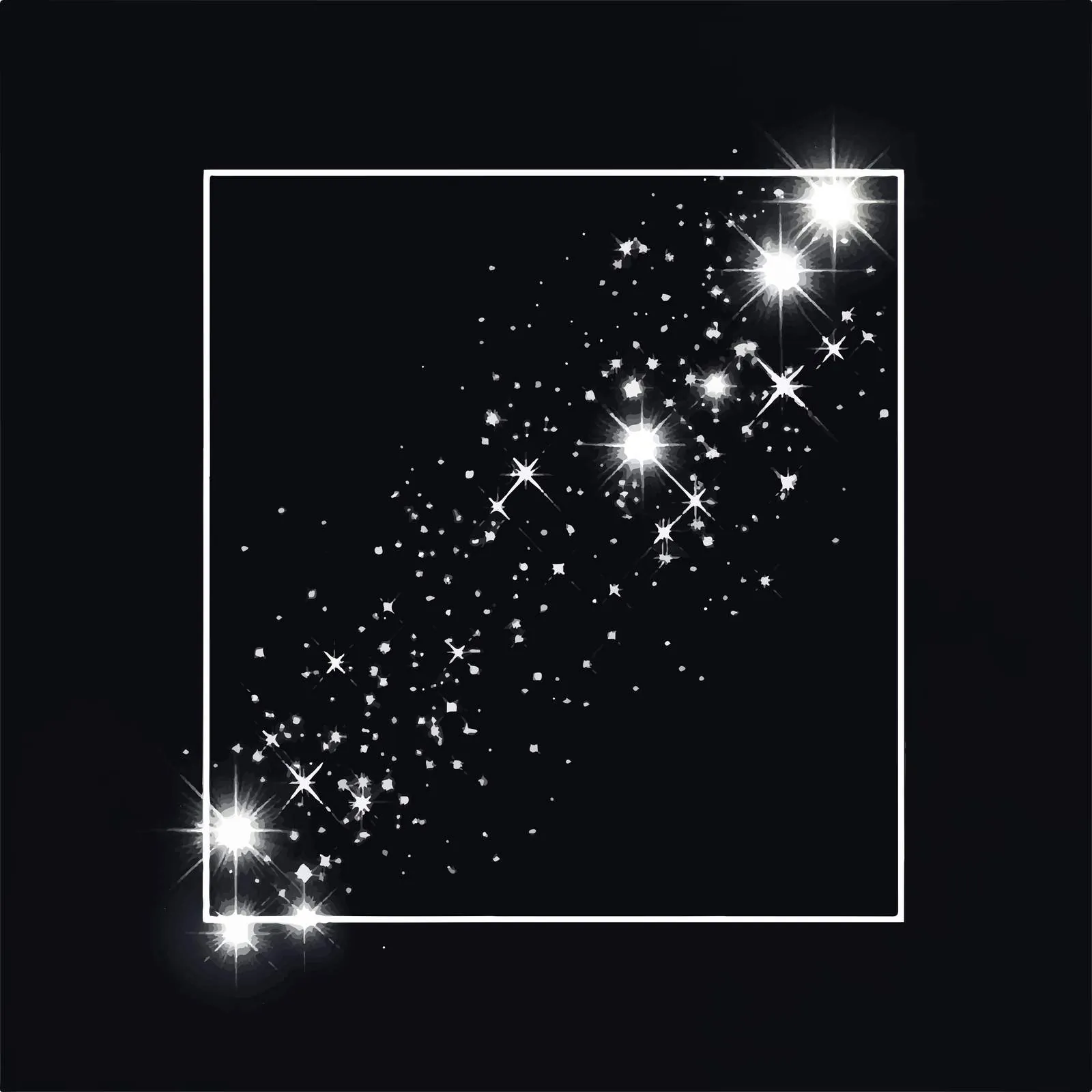 Sparkling Star Effect Flat Vector Illustration — free download from Dotvec