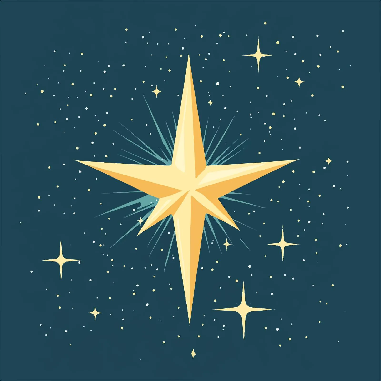 Bright Star Vector Illustration for Design Projects — free download from Dotvec