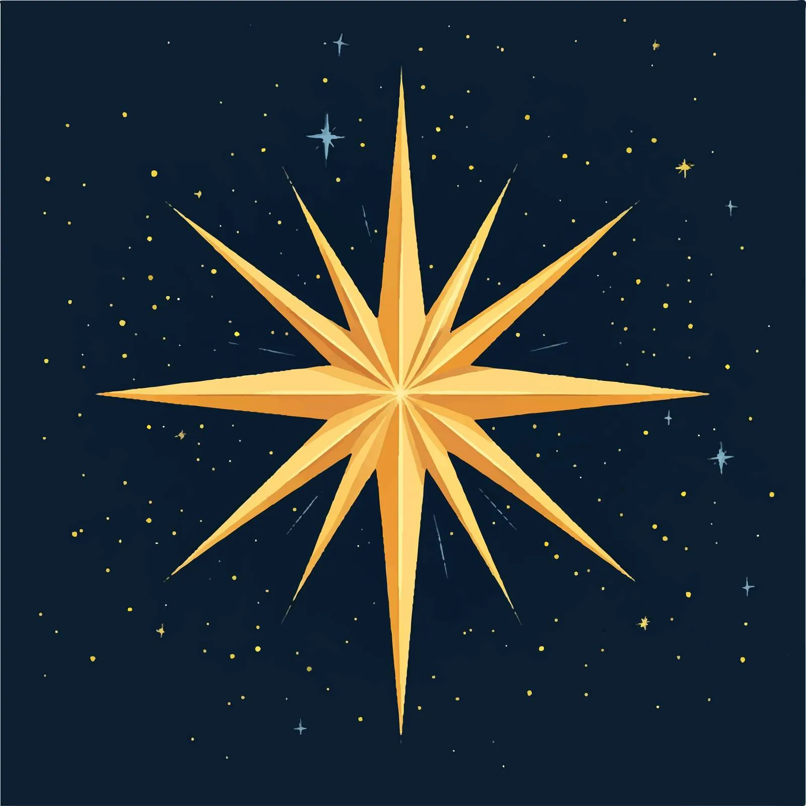 Bright Sparkling Star Vector Illustration — free download from Dotvec