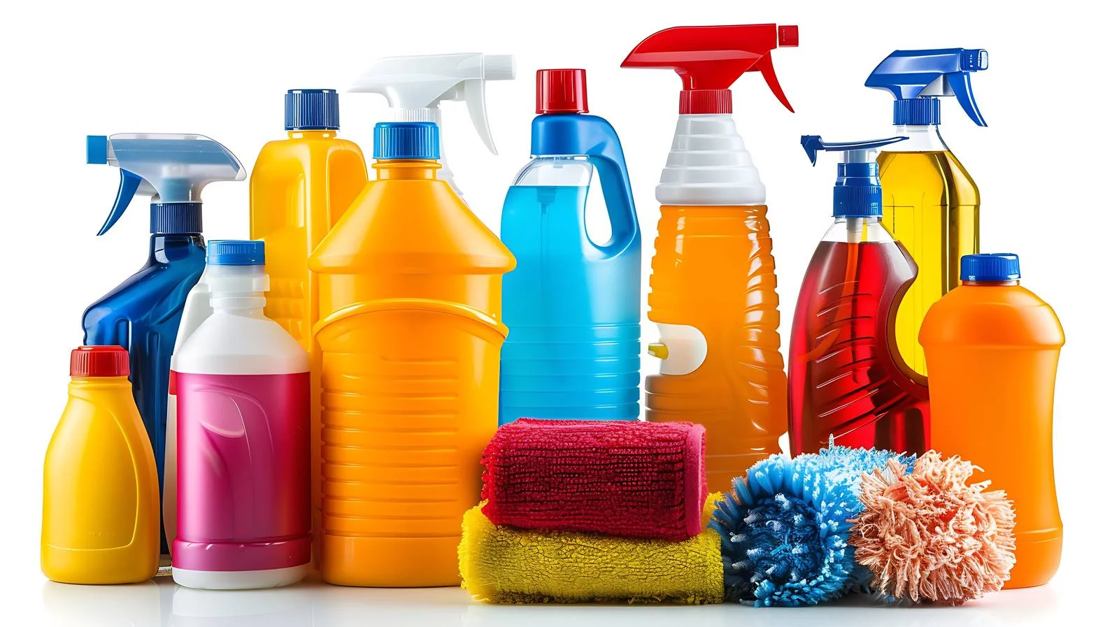 Professional Home Cleaning Essentials Neatly Organized — free download from Dotvec