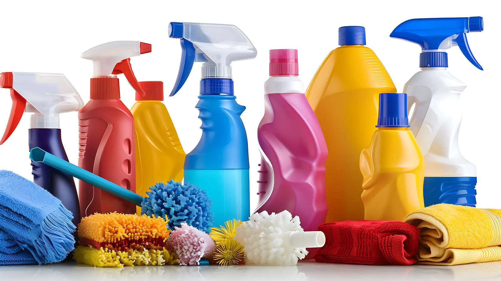 Organized Home Cleaning Products for Sparkling Clean — free download from Dotvec