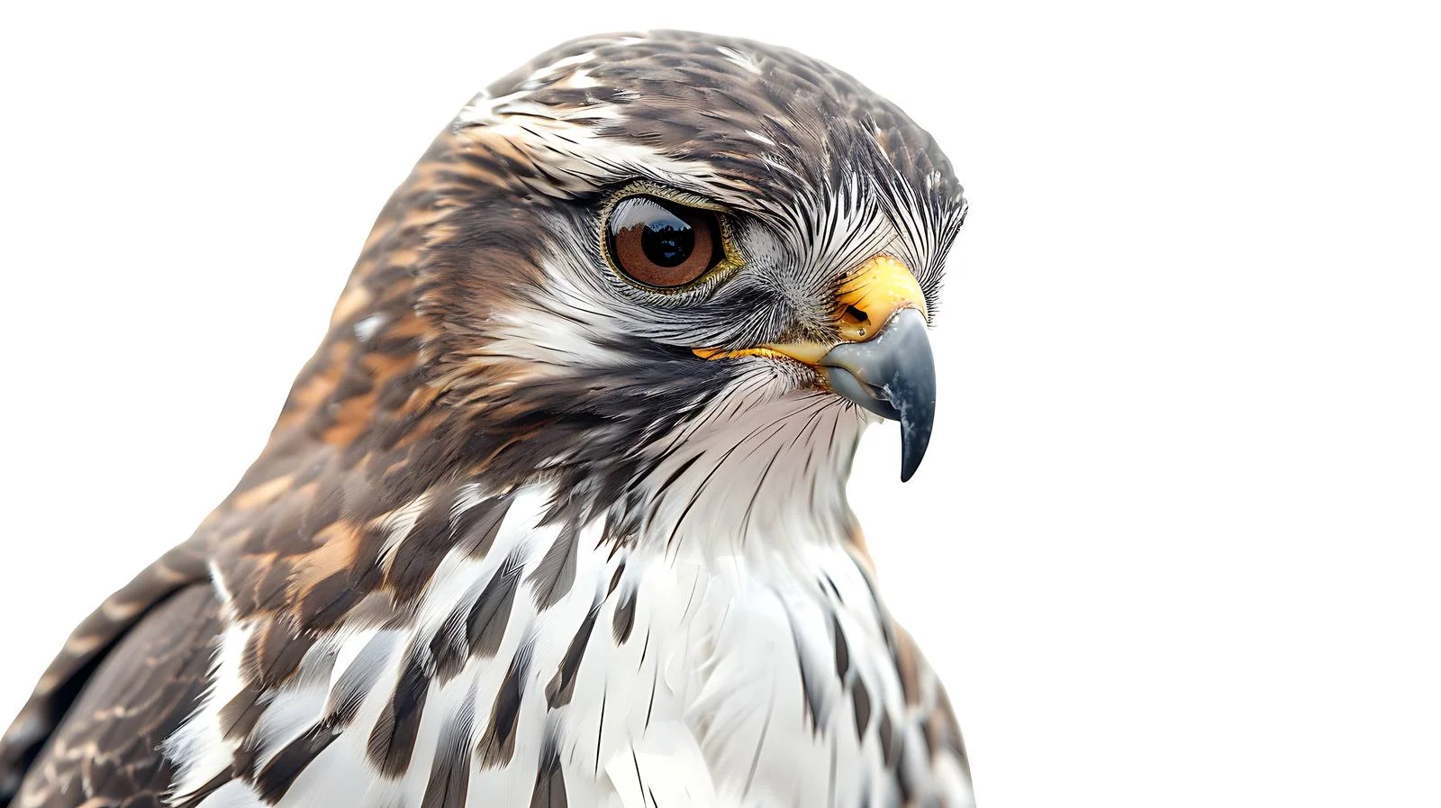 Sparrowhawk Close-Up Isolated on White — free download from Dotvec