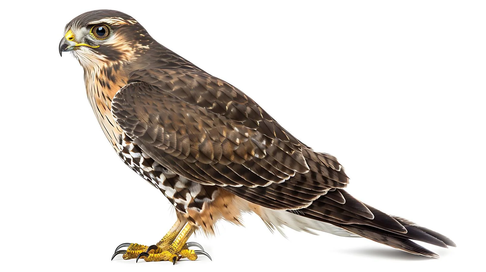 Detailed Sparrowhawk Close-Up Isolated on White — free download from Dotvec