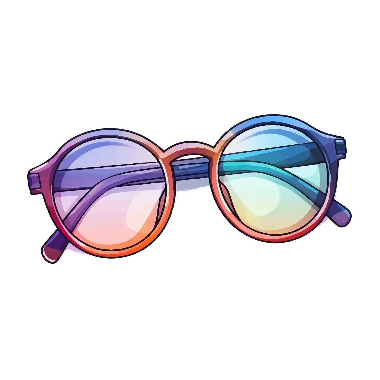 Cartoon Spectacles Vector Illustration — free download from Dotvec