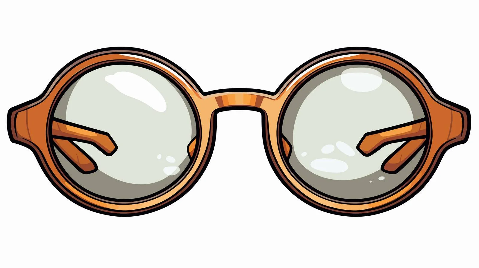 Spectacles Sticker Graphic Vector Illustration — free download from Dotvec