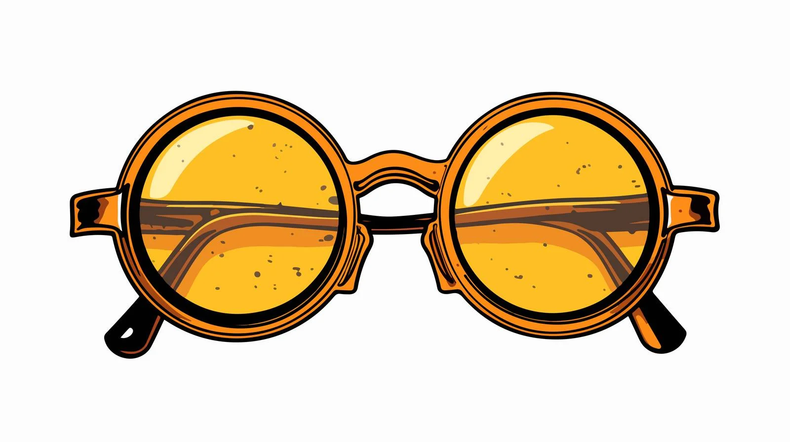Spectacles Vector Sticker Design — free download from Dotvec