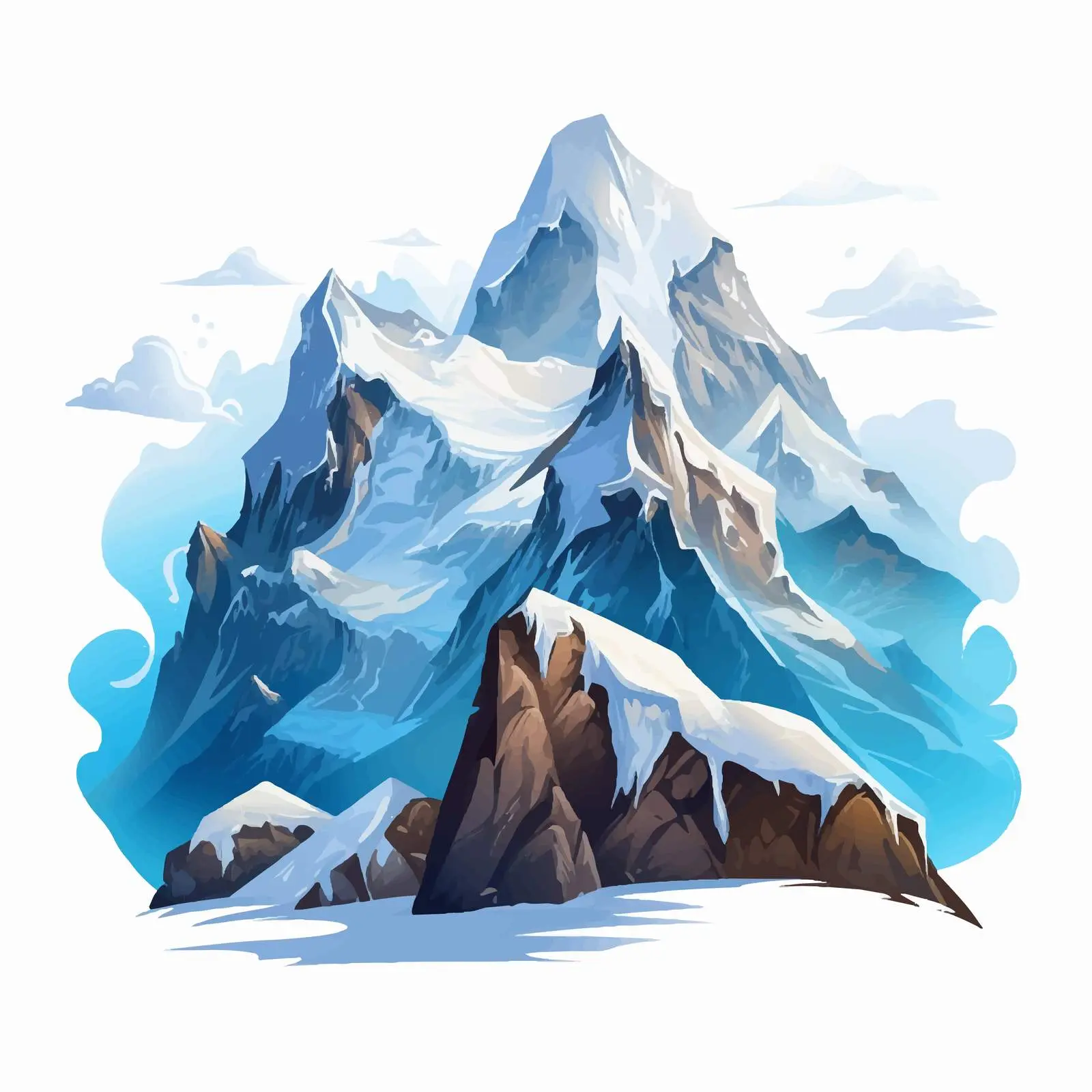 Majestic Mountain Landscape Vectors — free download from Dotvec