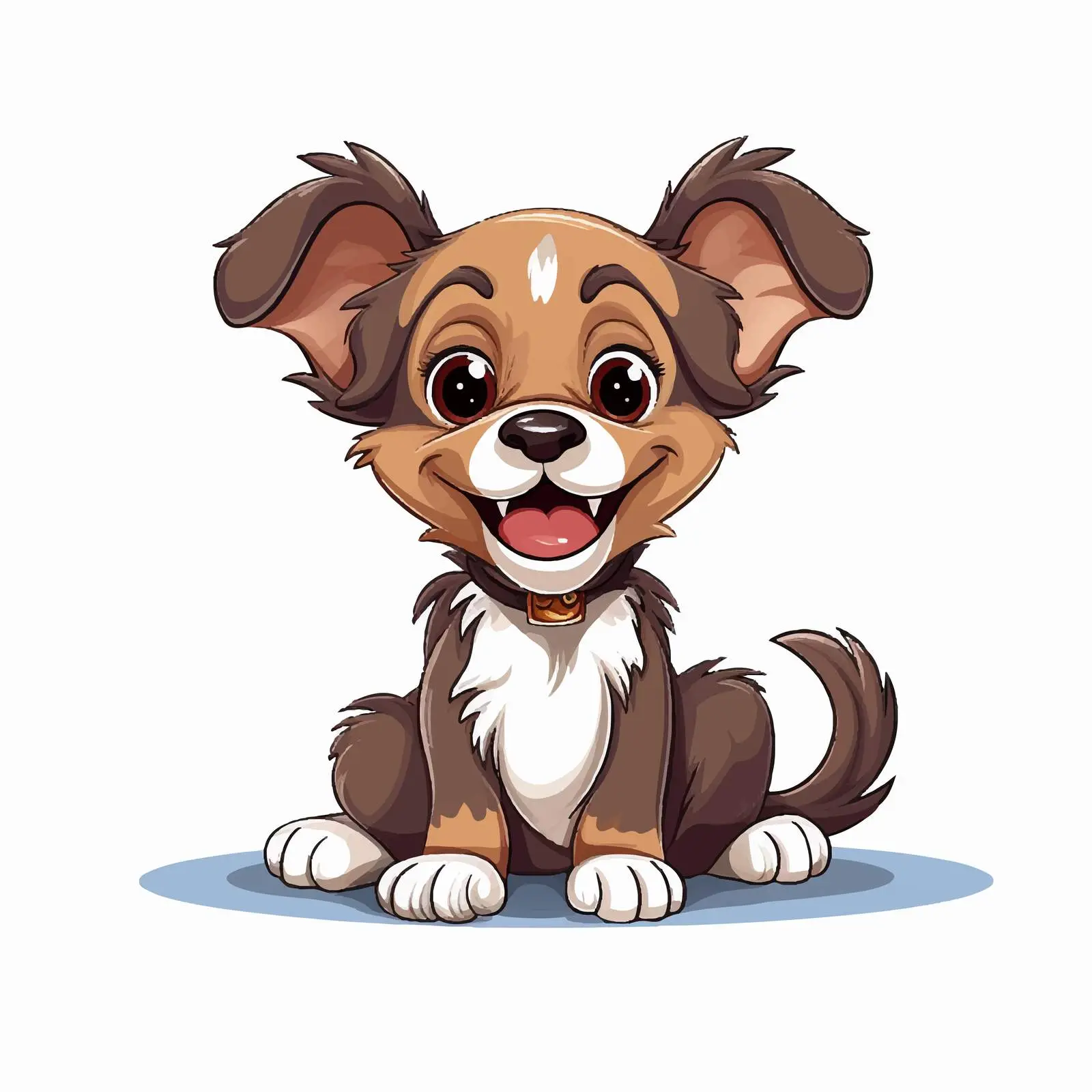 Dog Illustration in Speech Bubble Design – free dog lover art image from Dotvec
