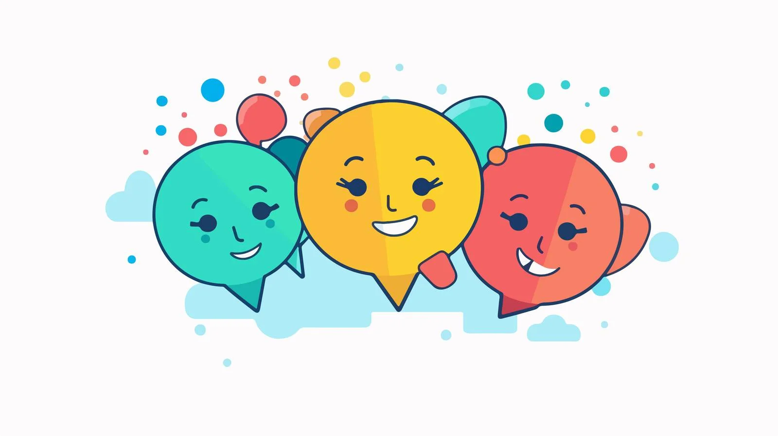 Conversation Box with Three Dots — free download from Dotvec