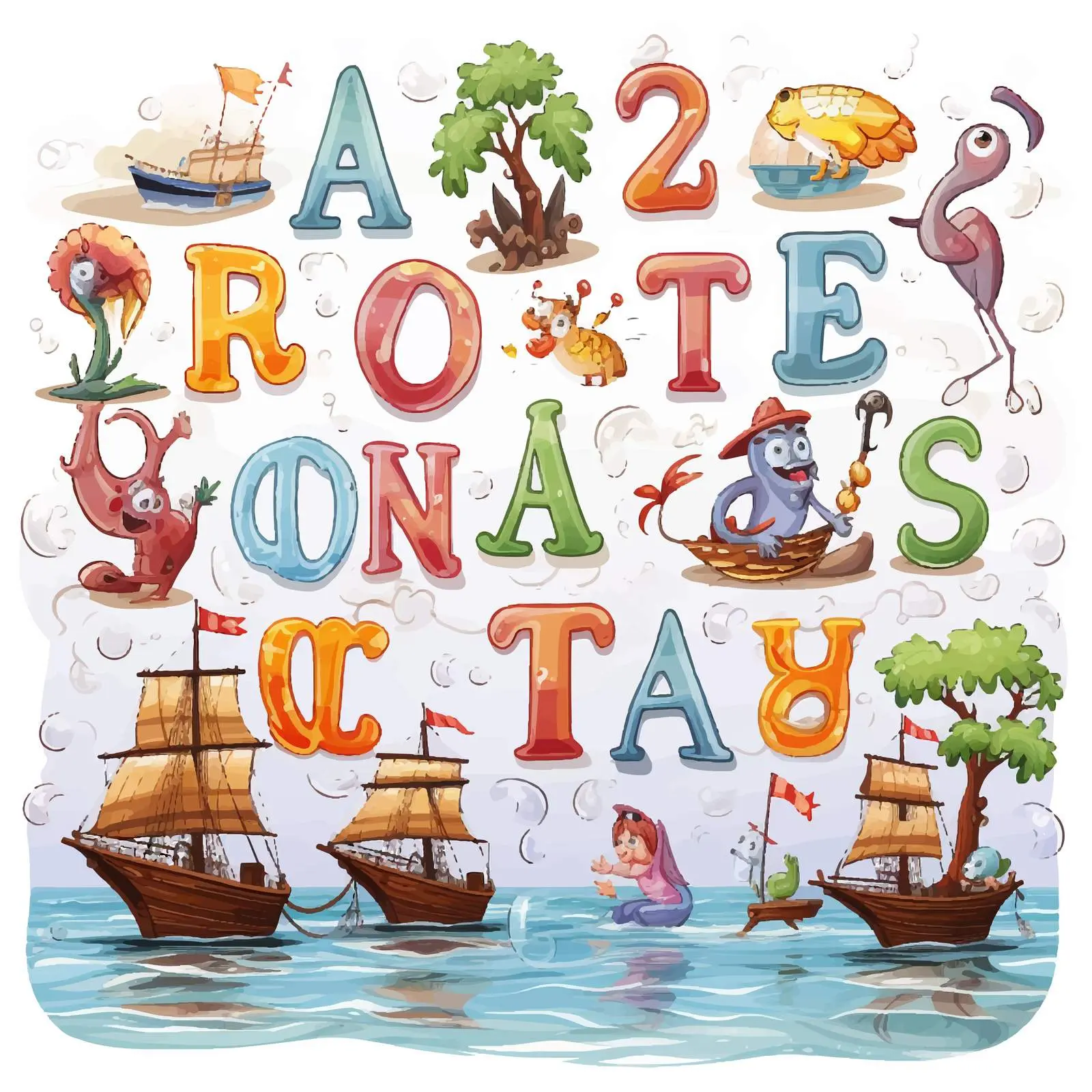 Spelling Word Game Worksheet Template Illustration — free download from Dotvec