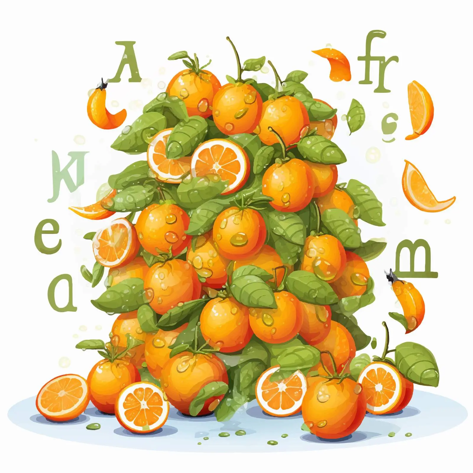Word Scramble Game with Orange Illustration — free download from Dotvec