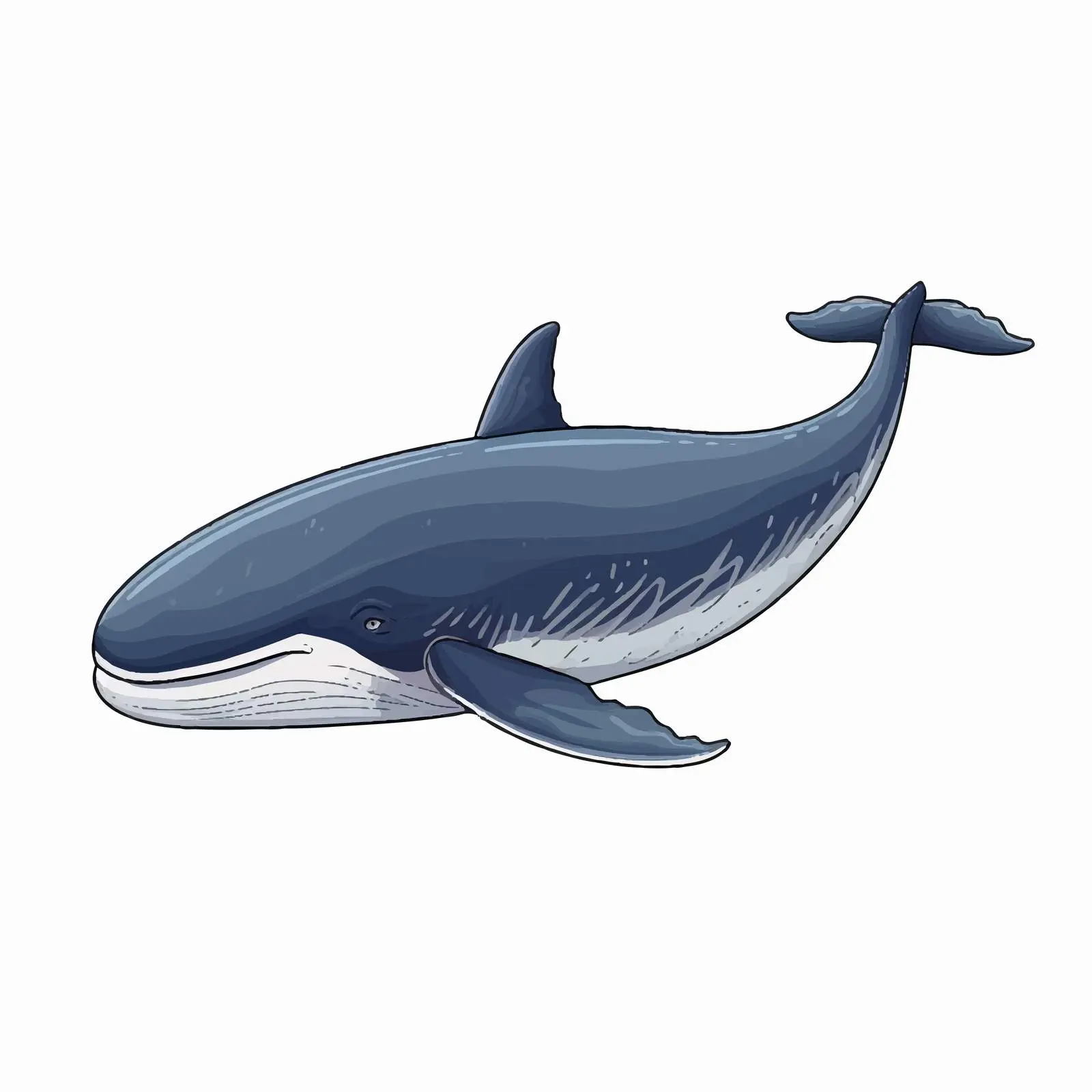 Sperm Whale Line Art Vector Illustration — free download from Dotvec