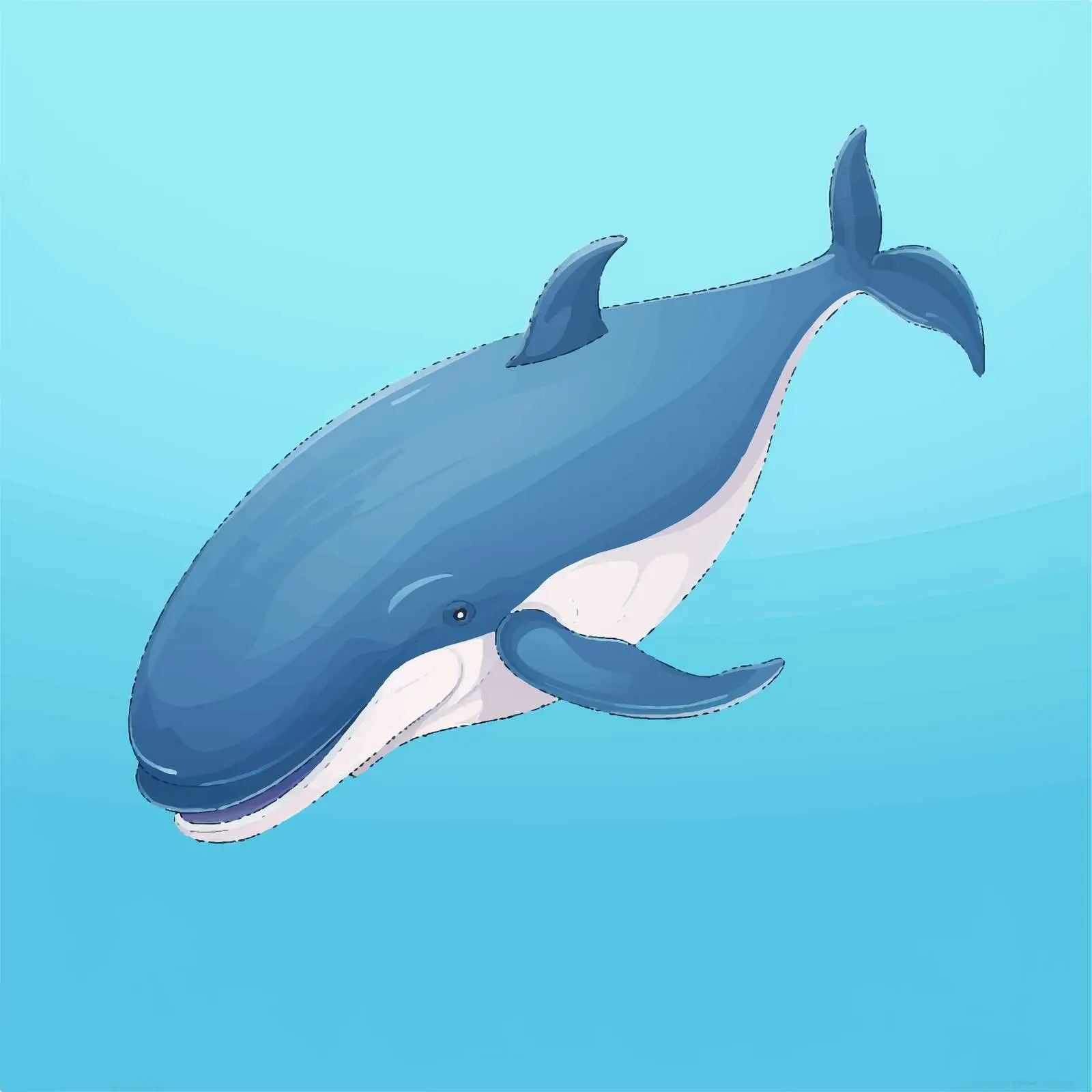 Sperm Whale Vector Illustration on White Background — free download from Dotvec