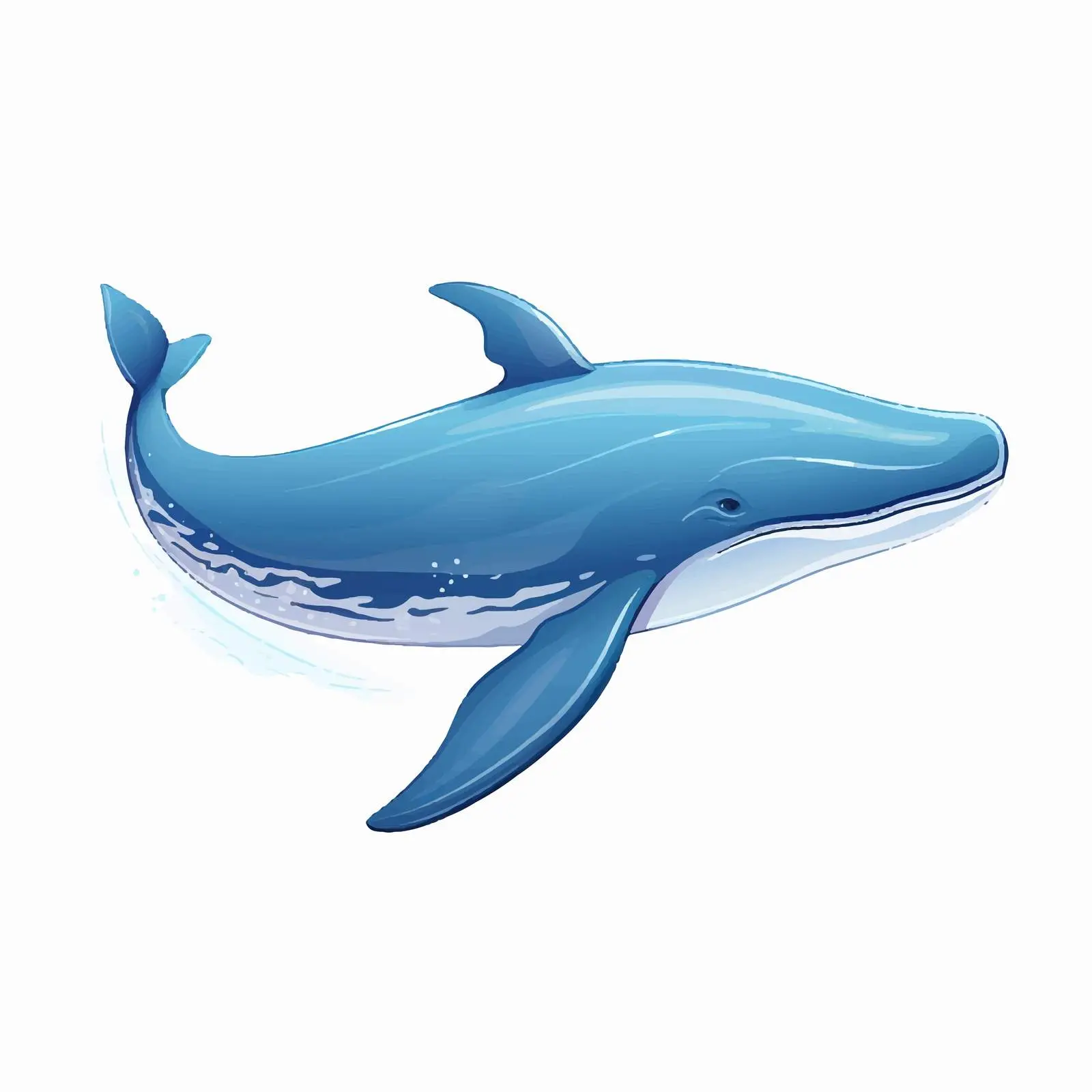 Sperm Whale Vector Illustration on White Background — free download from Dotvec