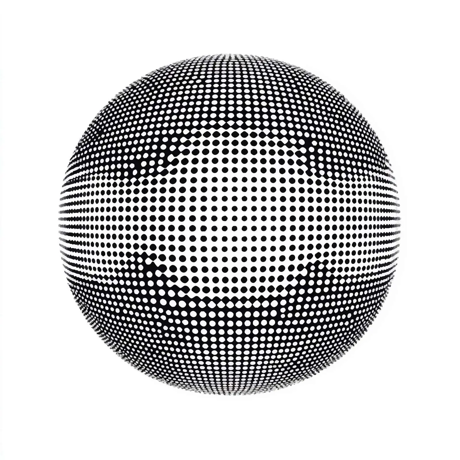 Dotted Halftone Sphere Design Element — free download from Dotvec