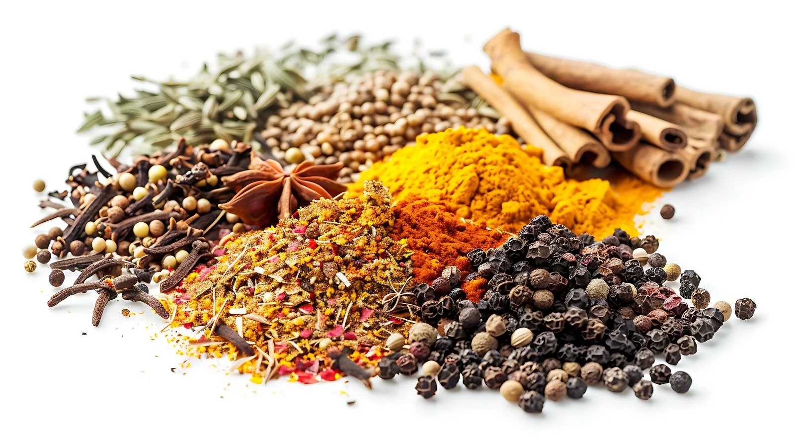 Exotic Indian Spice Mix Background Composition — free download from Dotvec