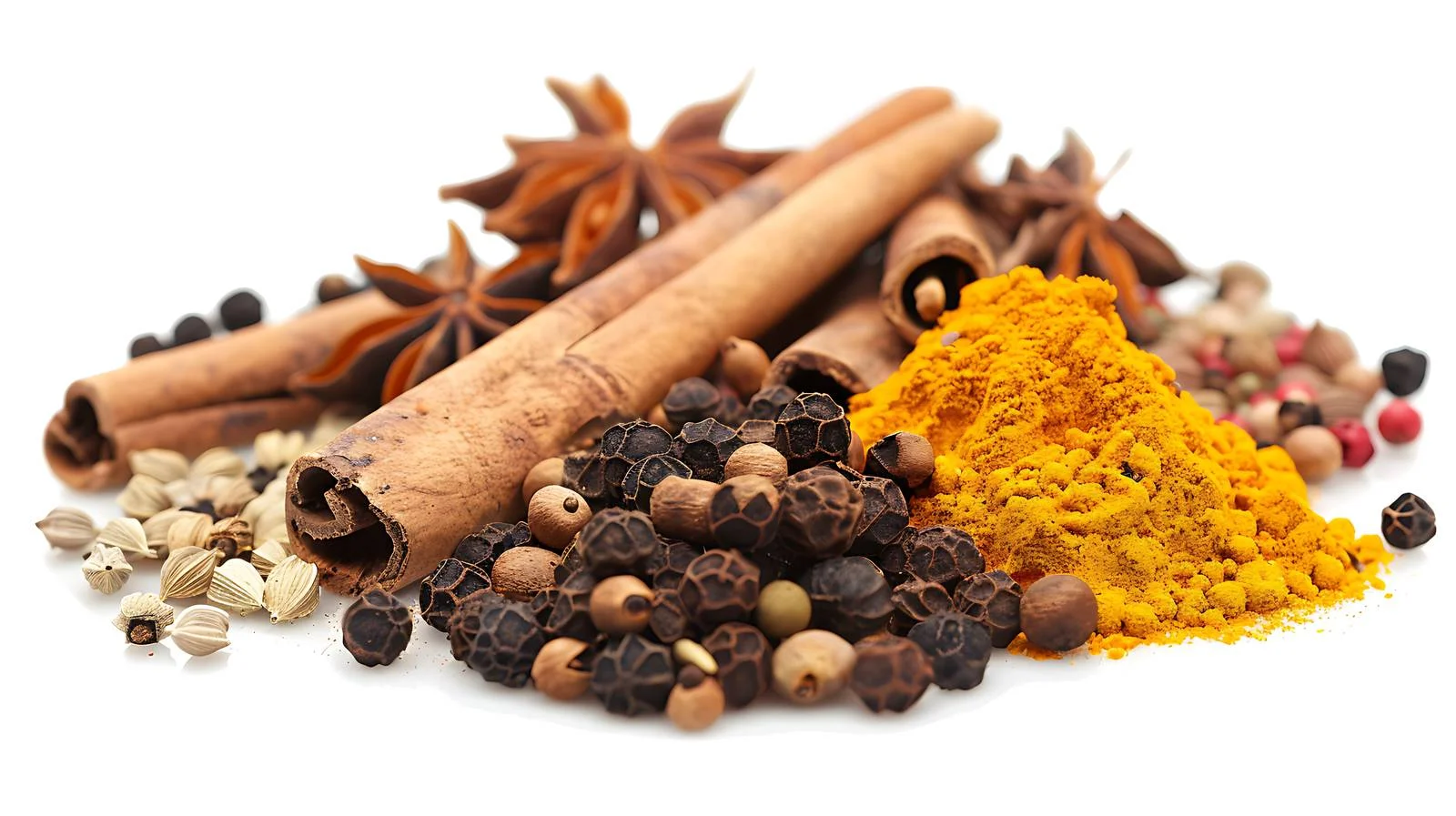 Exotic Indian Spices Composition on Background — free download from Dotvec