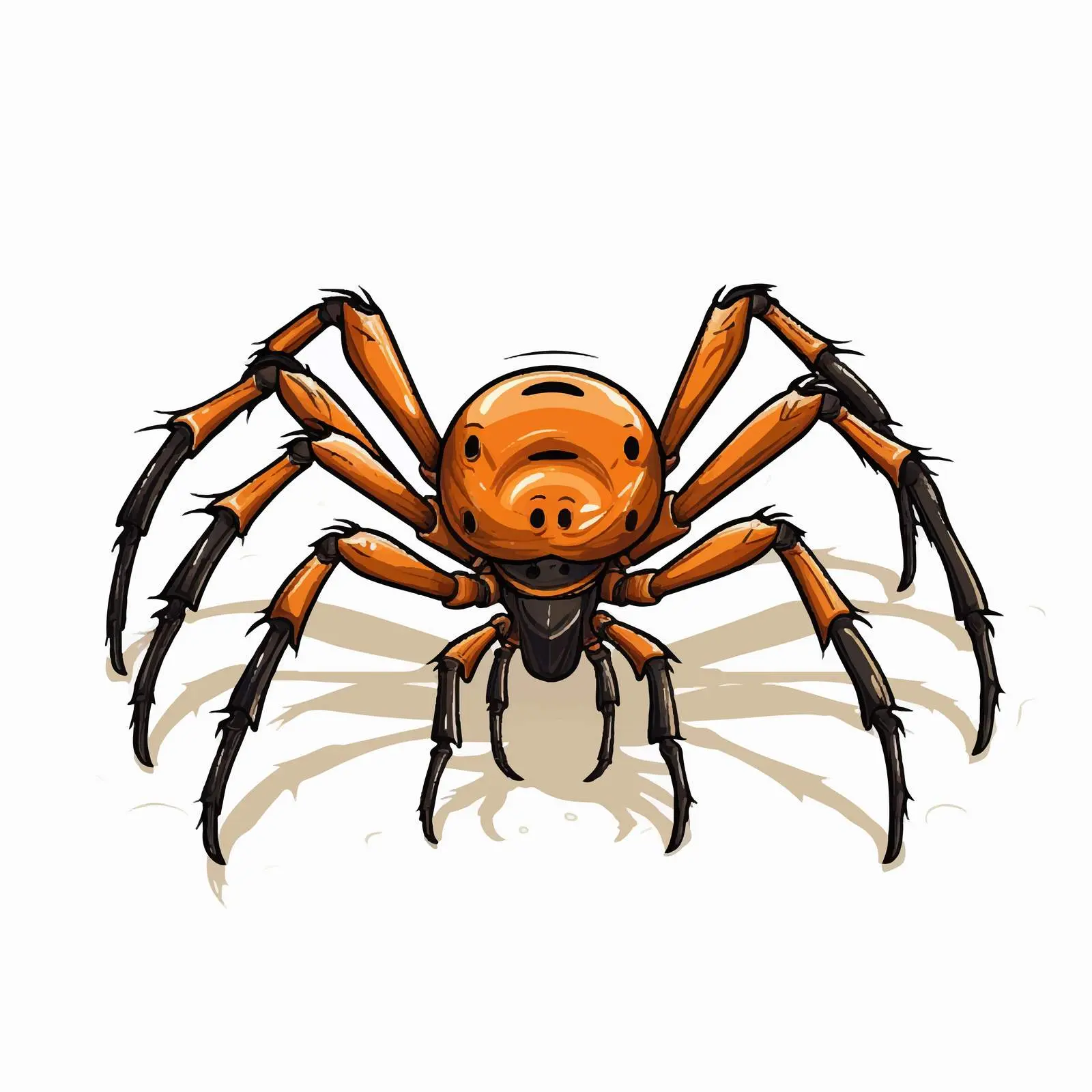 Fun Spider Cartoon Vector Illustration — free download from Dotvec
