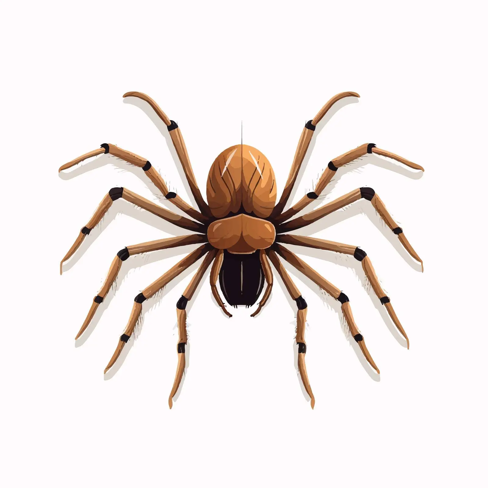 Isolated Spider Vector Illustration on White Background – free web illustration image from Dotvec