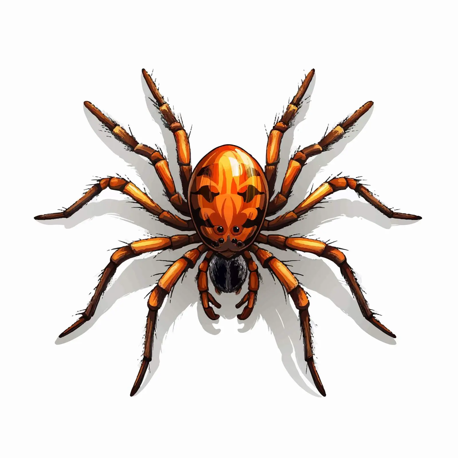 Isolated Spider Vector Illustration on White Background — free download from Dotvec