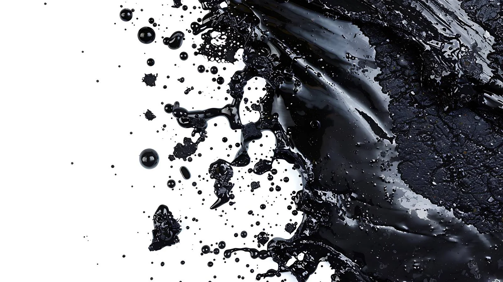 Fuel and oil spills on asphalt road — free download from Dotvec