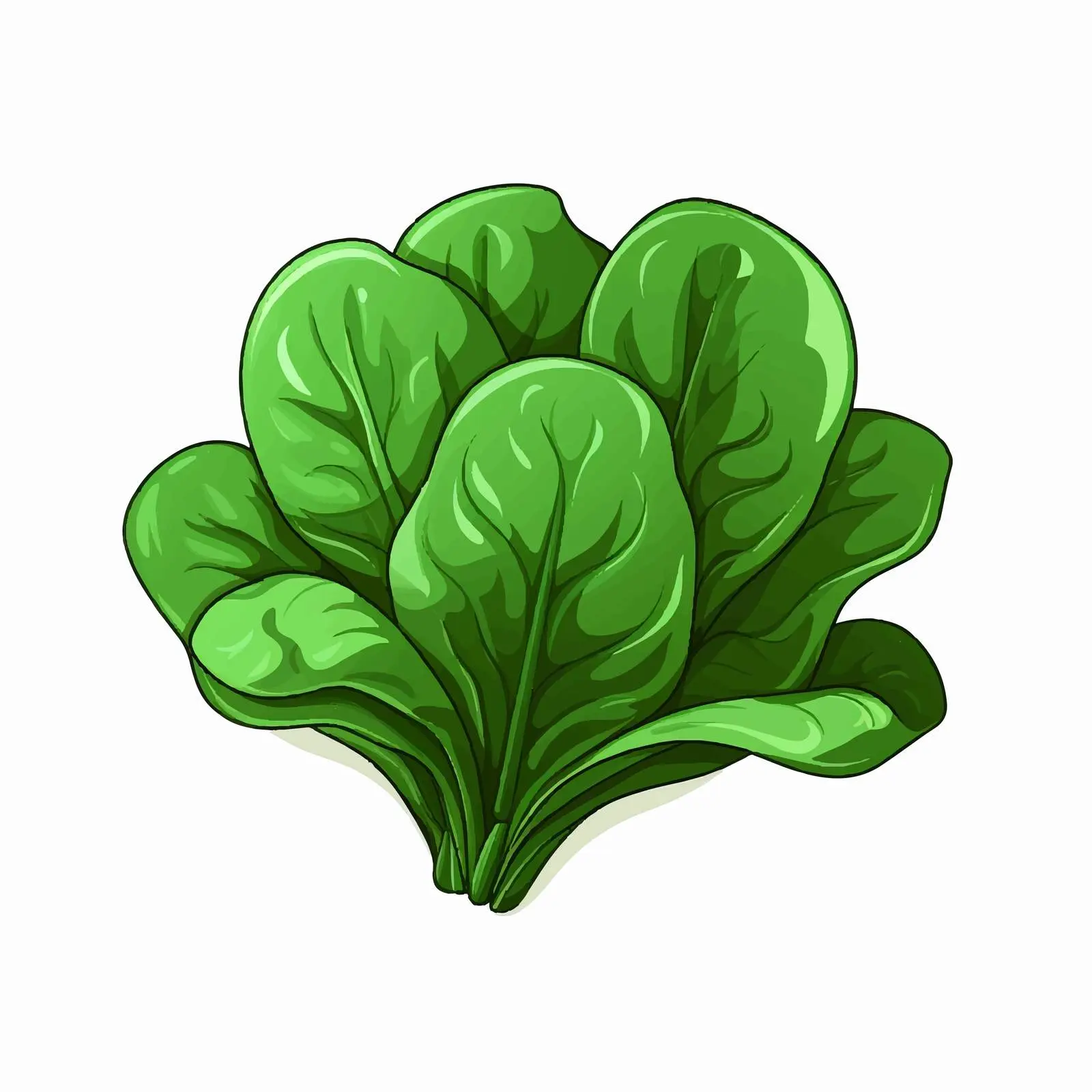 Isolated Spinach Vector Illustration on White Background — free download from Dotvec