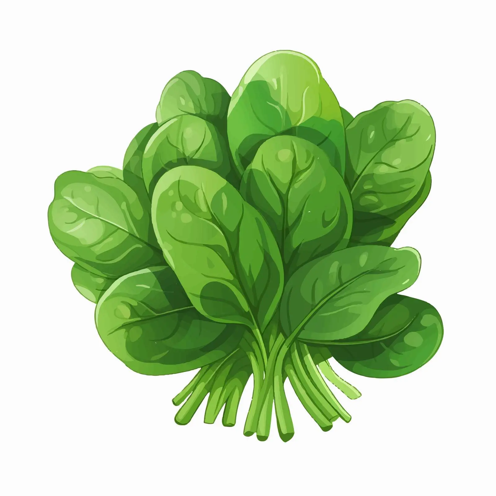 Isolated Spinach Vector Illustration on White Background — free download from Dotvec