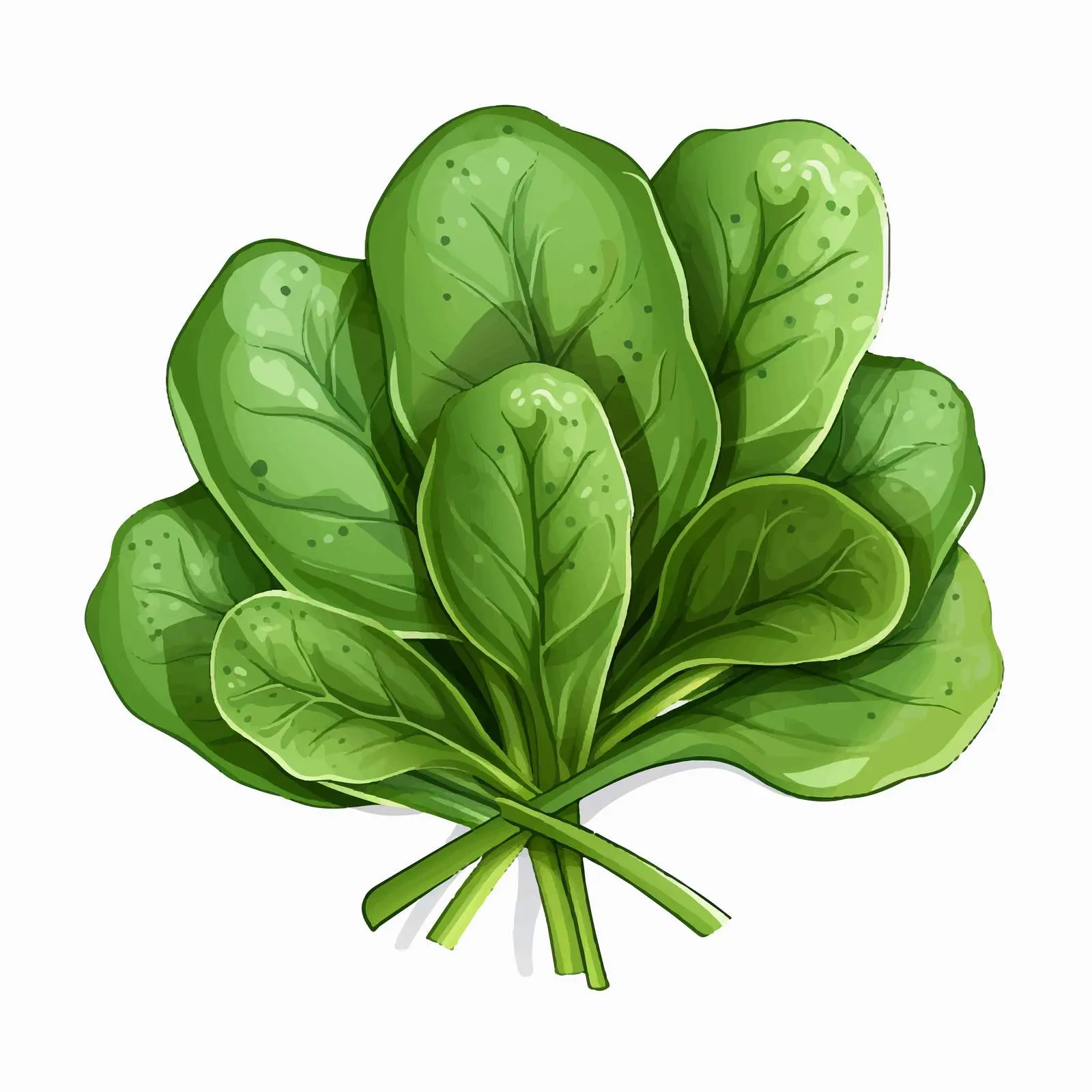 Isolated Spinach Vector Illustration on White Background — free download from Dotvec