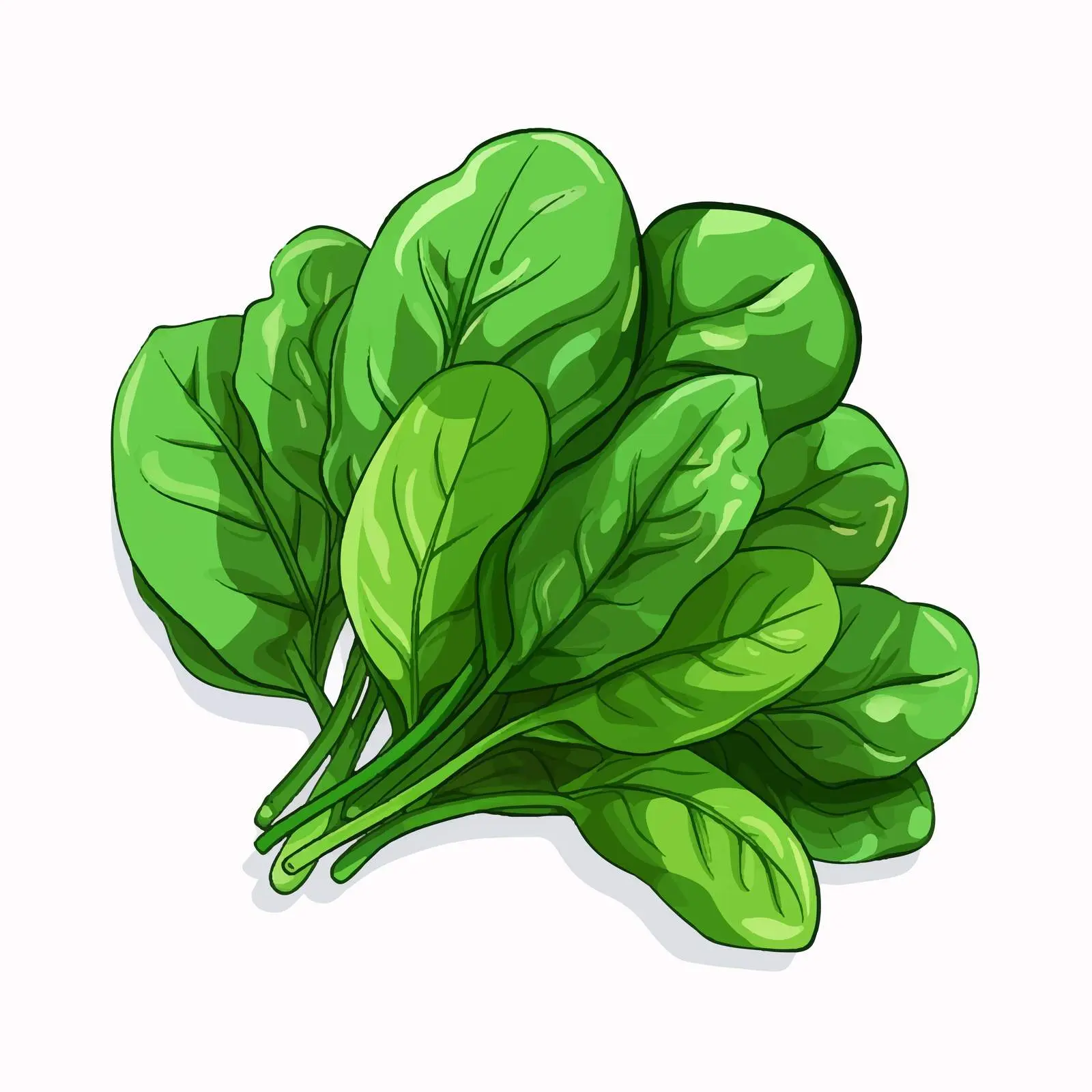 Isolated Spinach Vector Illustration on White Background — free download from Dotvec