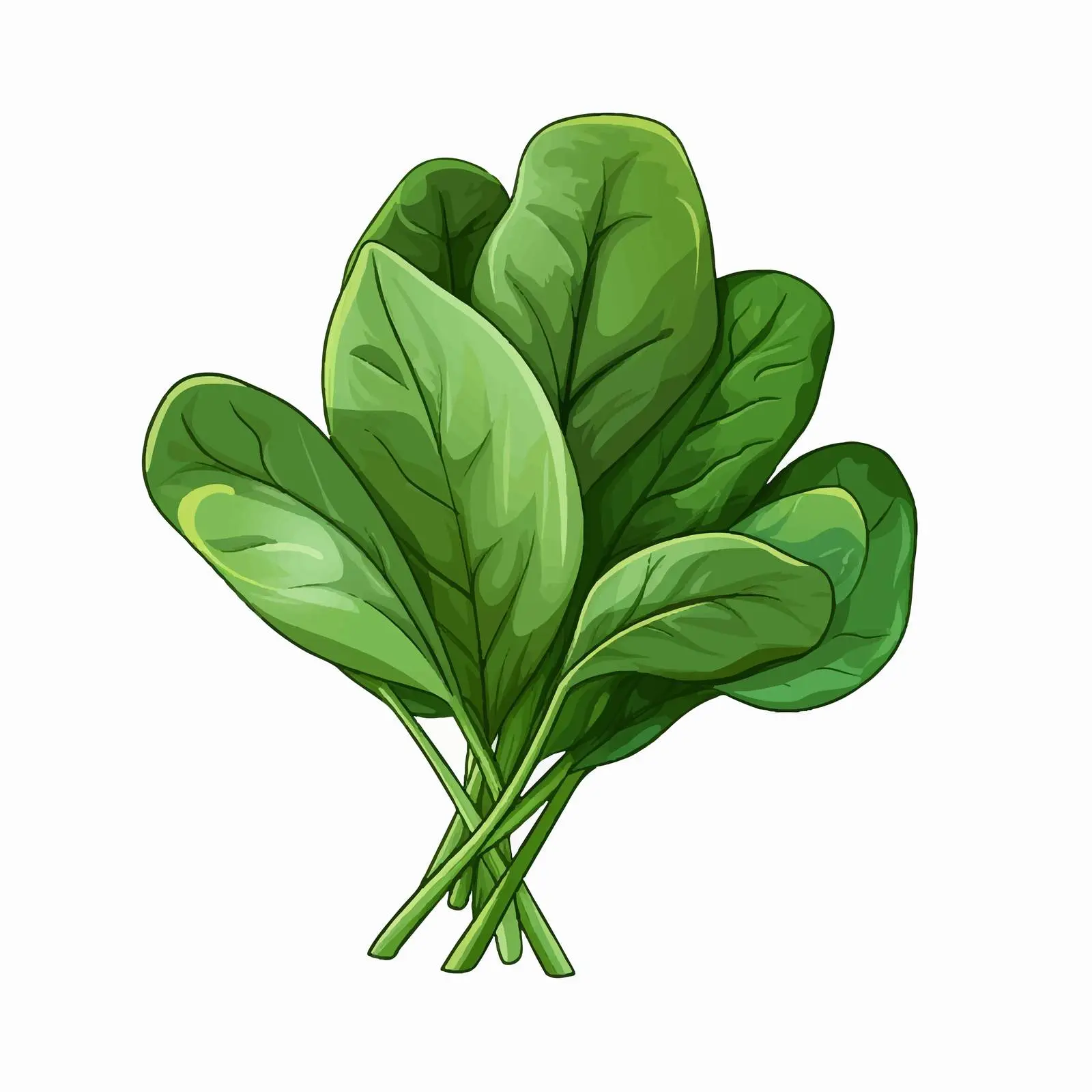 Spinach Vector Illustration on White Background — free download from Dotvec
