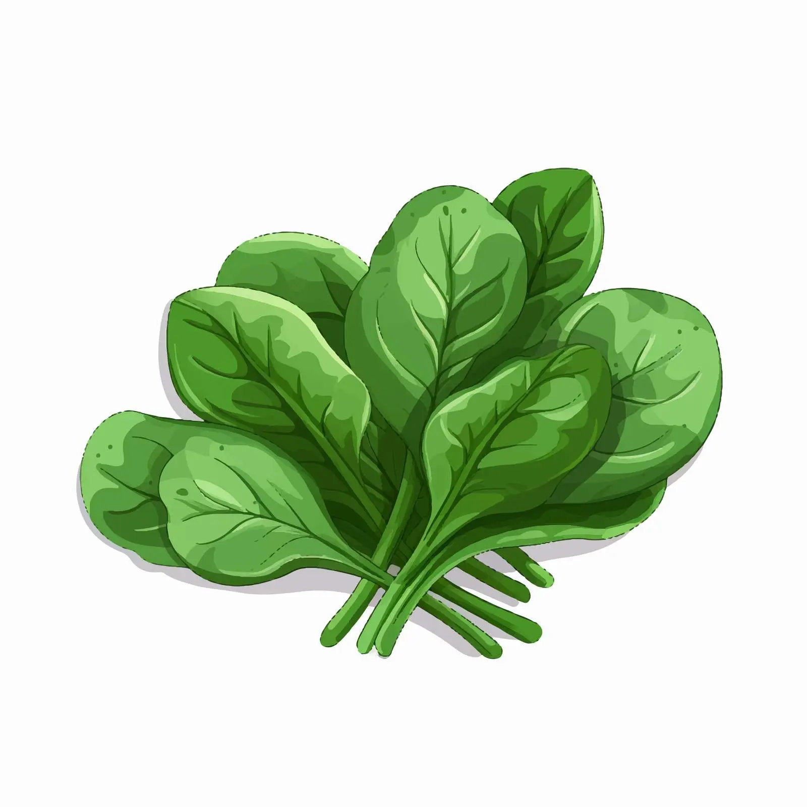 Fresh Spinach Vegetable Vector Illustration — free download from Dotvec
