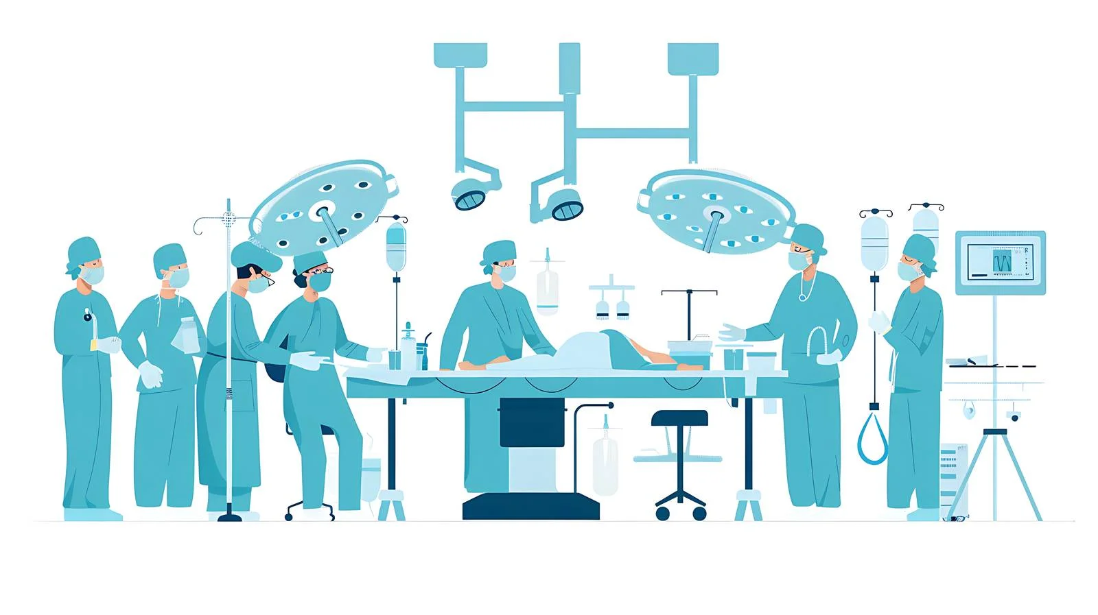 Spinal Surgery Team in Operating Room – free surgeons image from Dotvec