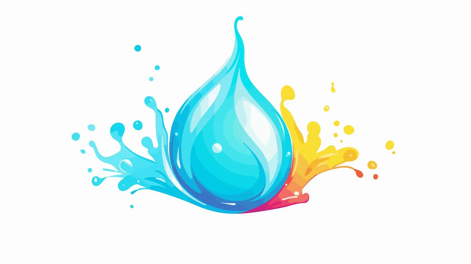 Songkran Water Drop Vector Decoration — free download from Dotvec